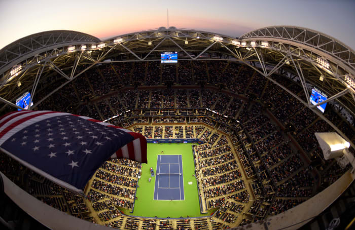 Potential site of Duke basketball game, Arthur Ashe Stadium